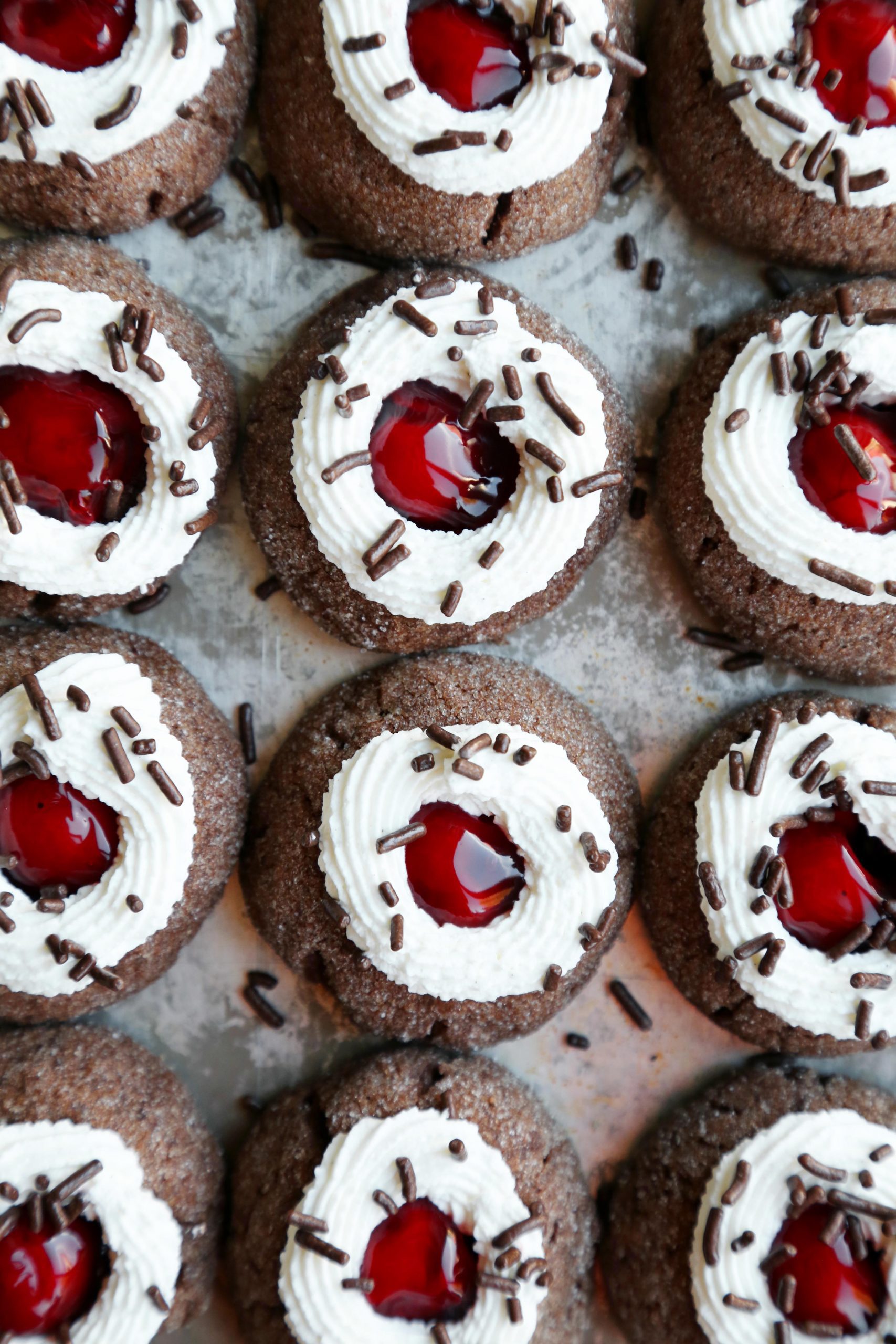 Black Forest Thumbprint Cookies