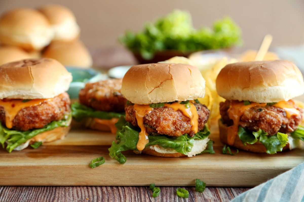 Bang Bang Shrimp Sliders