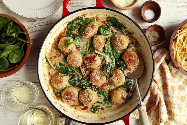 Chicken Florentine Meatballs