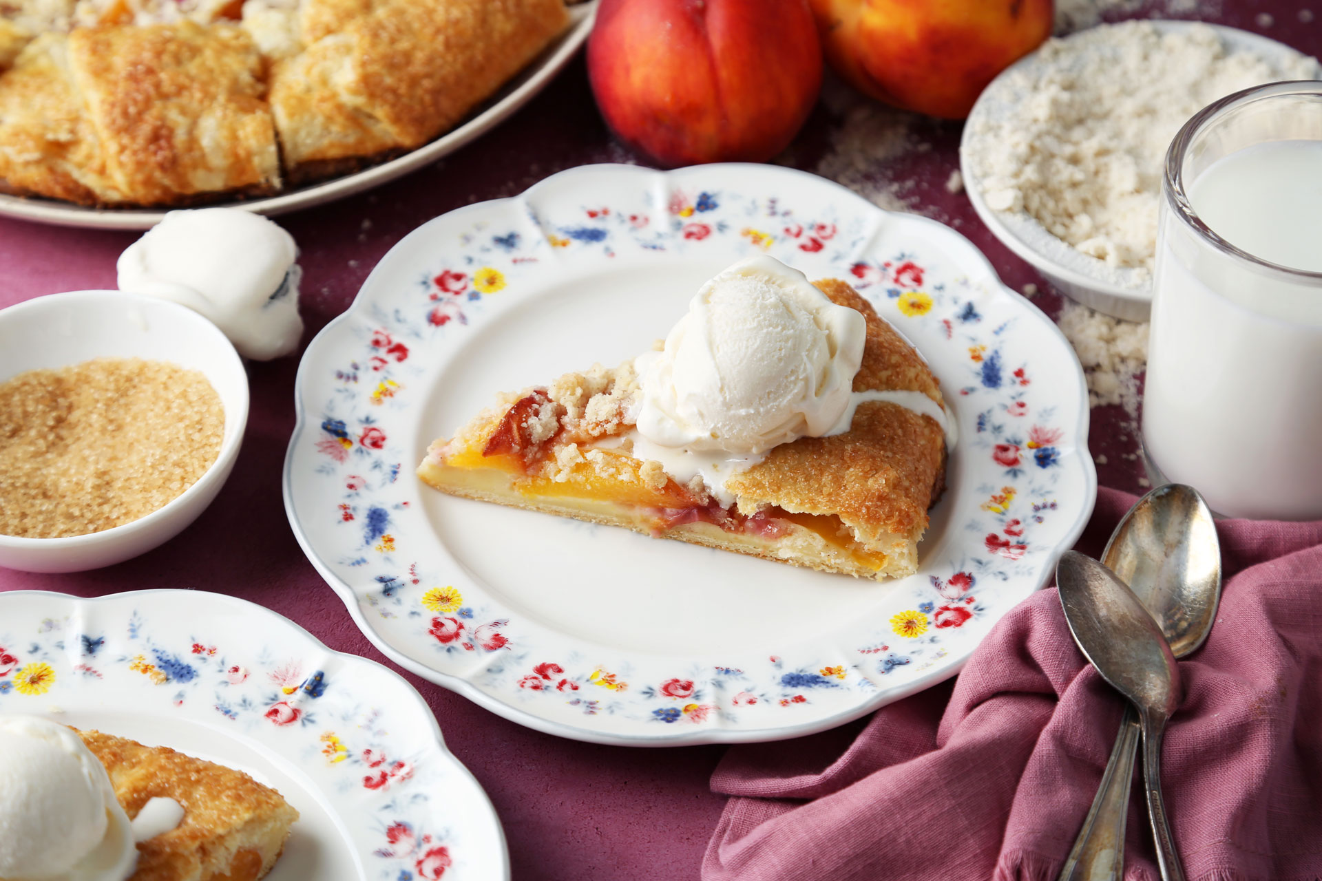 Peaches and Cream Galette