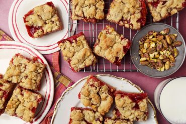 Pistachio Strawberry Jam Bars