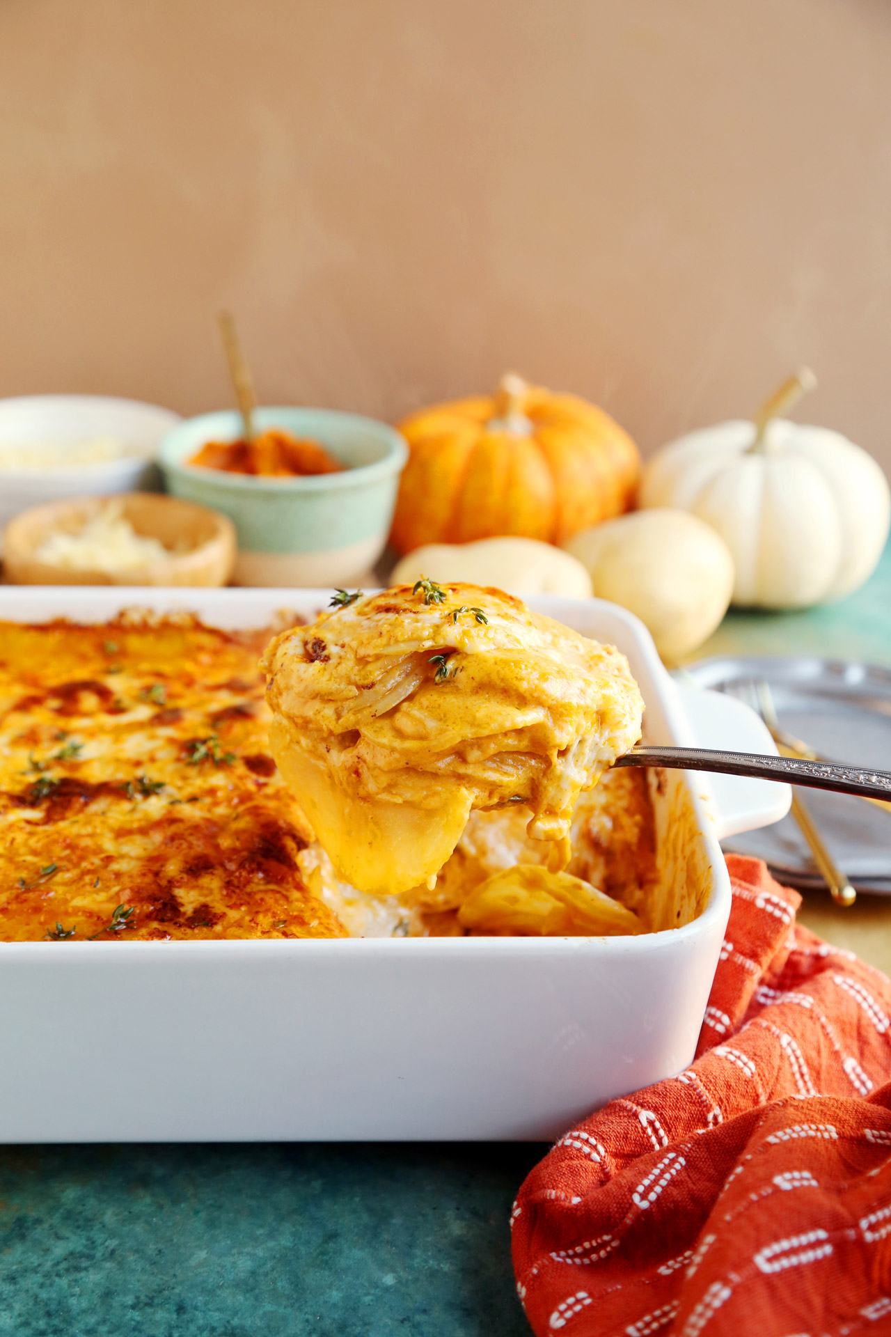 Creamy Pumpkin Scalloped Potatoes - Jonathan Melendez